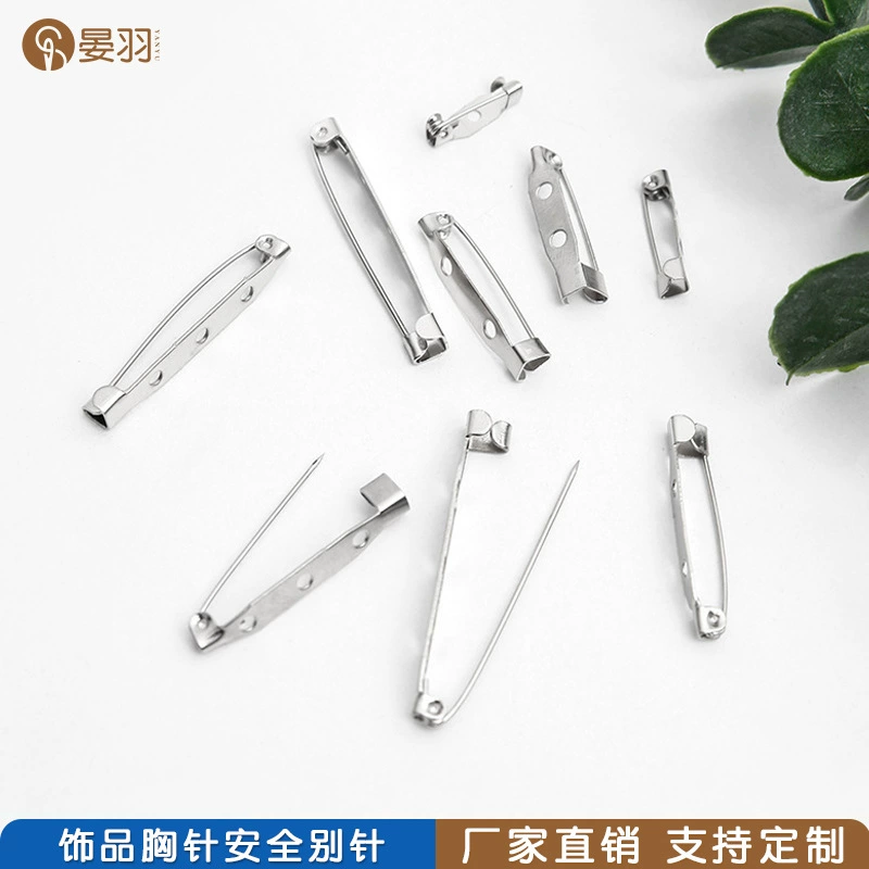 Источник фабрики мульти-спецификации Брошь булавка ручной работы DIY ювелирные аксессуары металлическая предохранительная Пряжка булавка с отверстием простая булавка