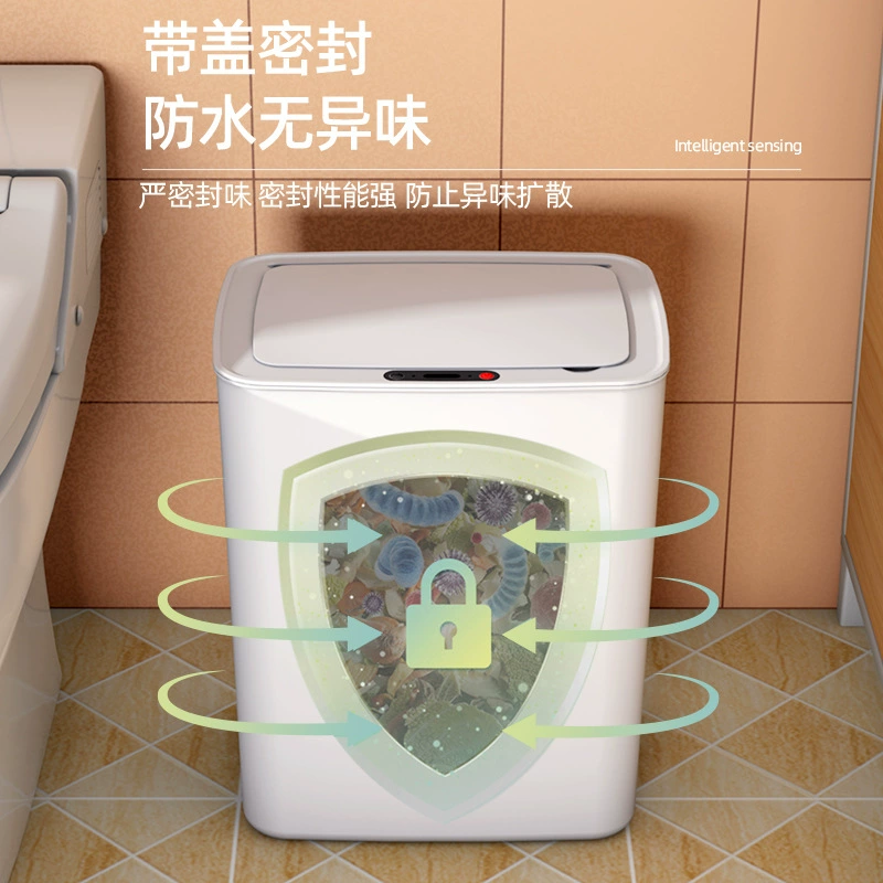 Smart induction trash can 14 L, fully automatic, battery or rechargeable models