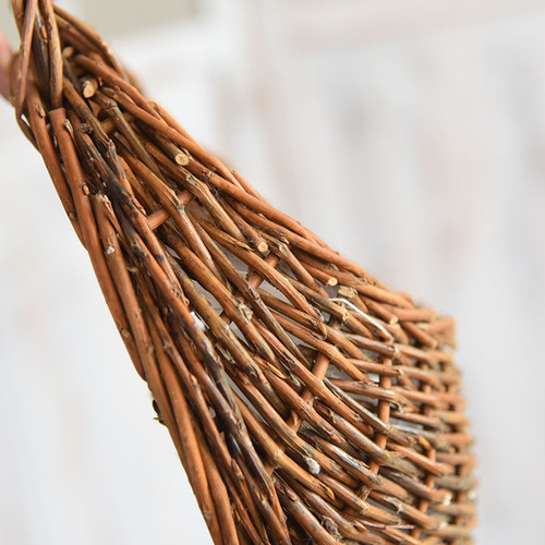 Wall-mounted flower pots, flower baskets, rattan potted green plants, wall-mounted baskets, woven decorative flower pots, hand-woven baskets