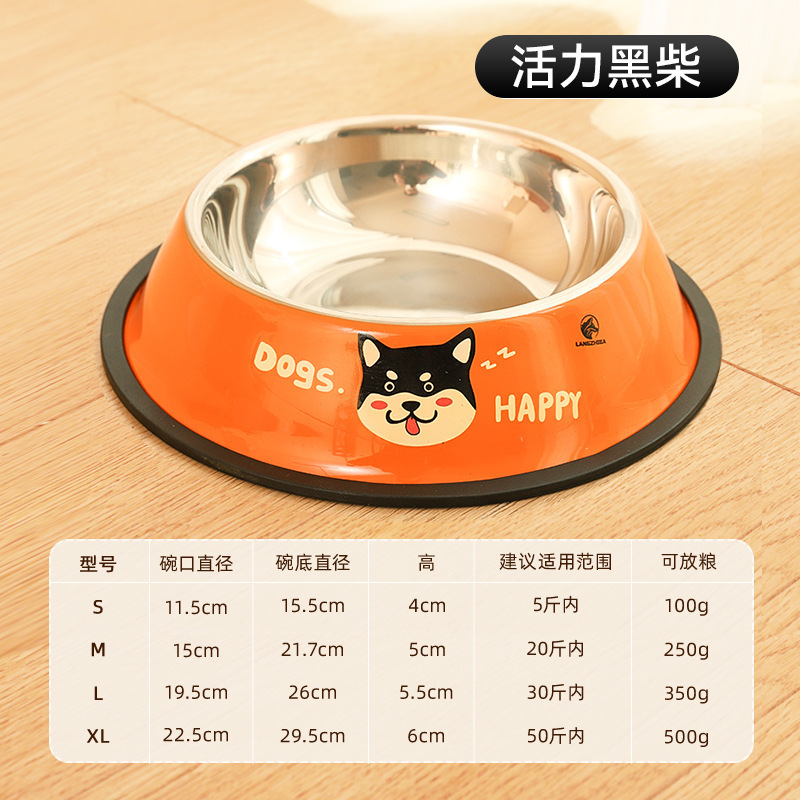 tazón de comida para perros de acero inoxidable tazón de comida para perros agua potable comida para gatos para mascotas tazón de arroz para evitar derrumbar tazón para perros tazón para gatos