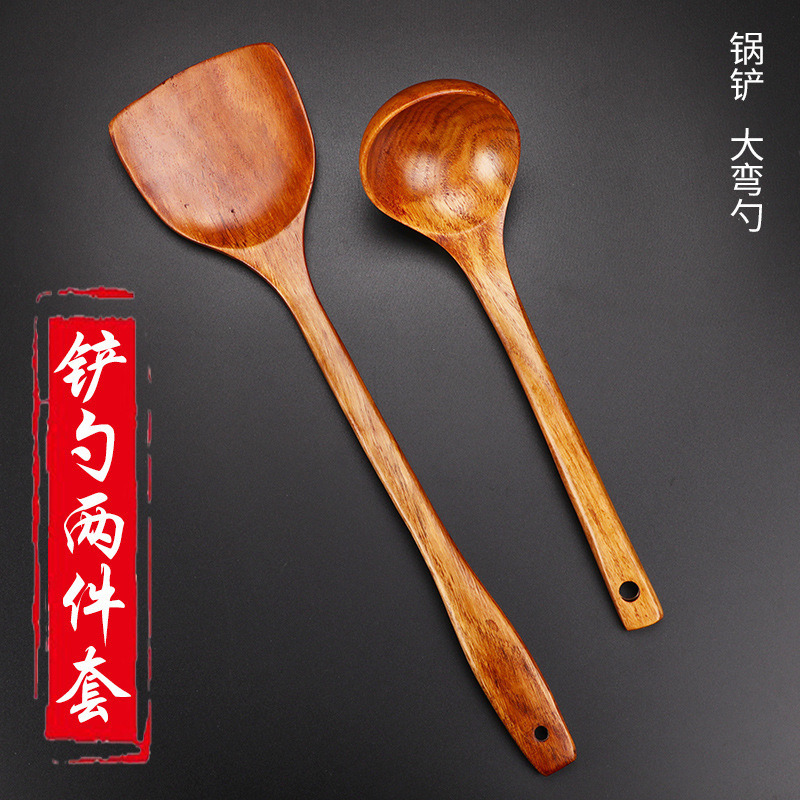Cuchara de madera cuchara de sopa doméstica cuchara de mango largo cuchara de madera cuchara de arroz cuchara