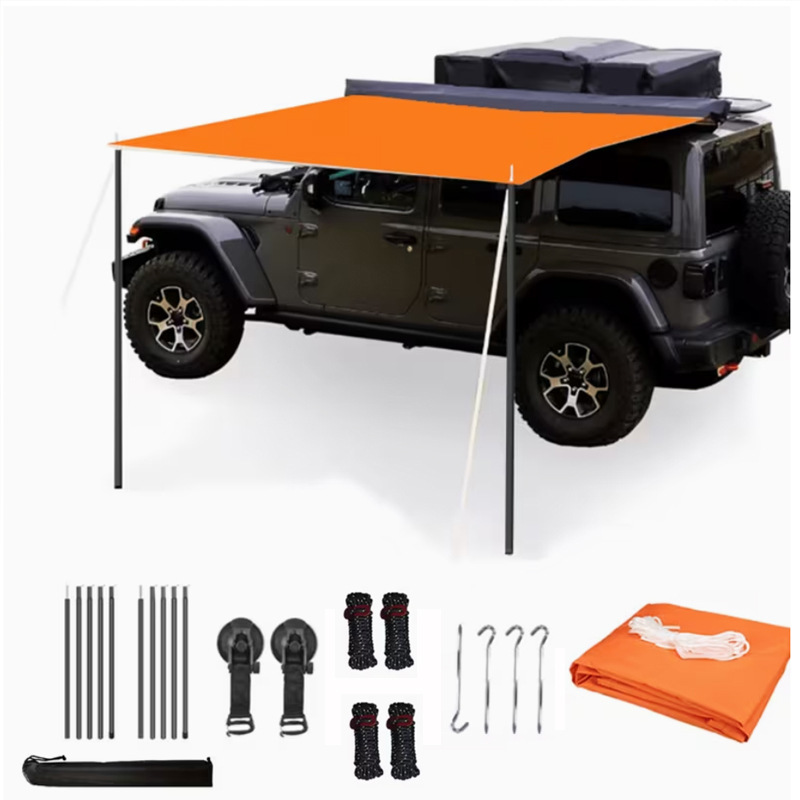SUV side awning, car side tent, outdoor camping car side sunshade, off-road rainproof and sunproof car side cover