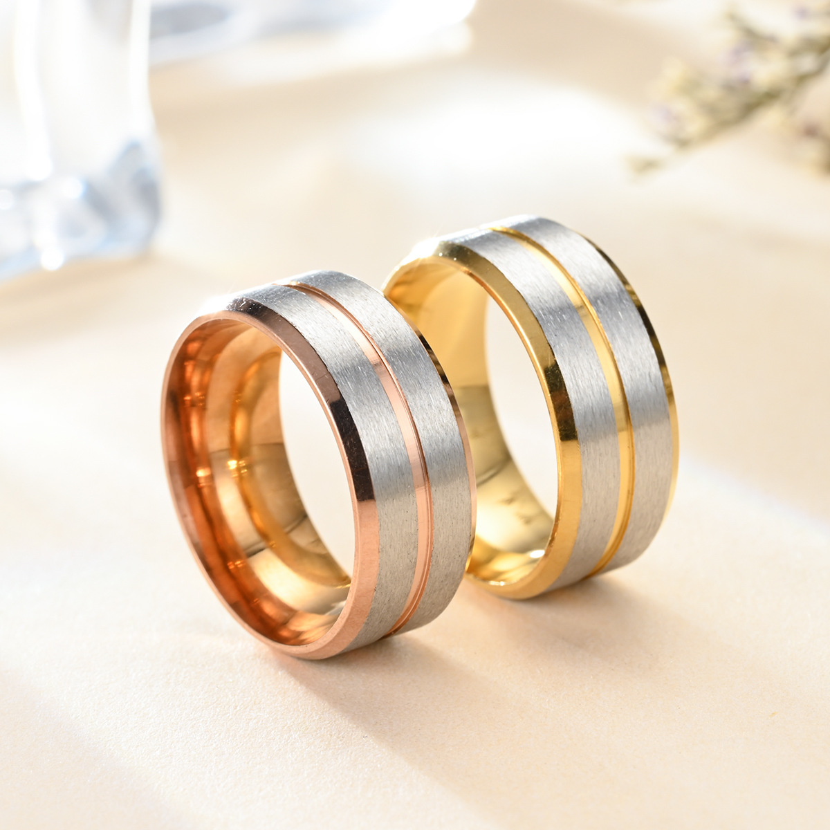 Fashion Geometric Stainless Steel Rings Metal Stainless Steel Rings 1 Piece