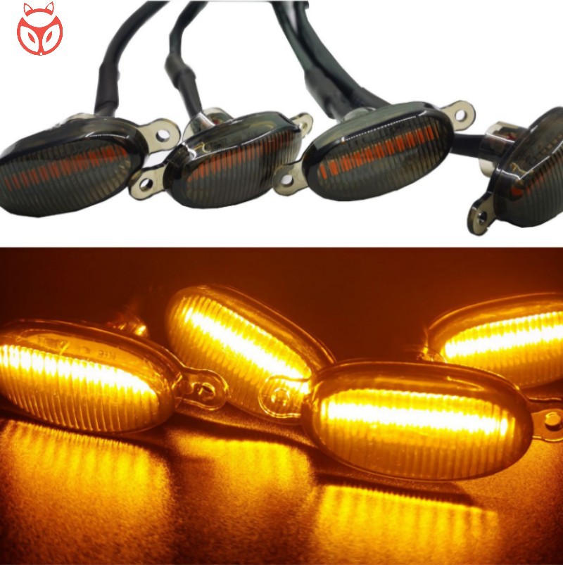 Luz amarilla de automóvil general 12 lámparas raptor rejilla de modificación pickup smog off-road red pequeña luz amarilla día a día image 3