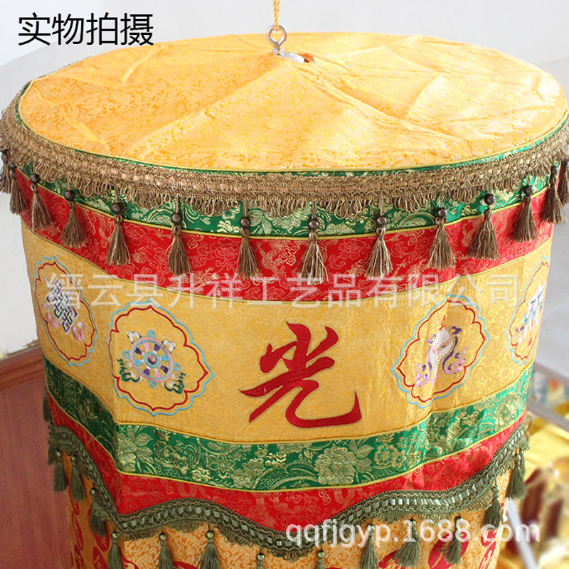 2米经幢心经佛幢圆宝幢佛幡经幡七宝如来幢幡挂幡-阿里巴巴