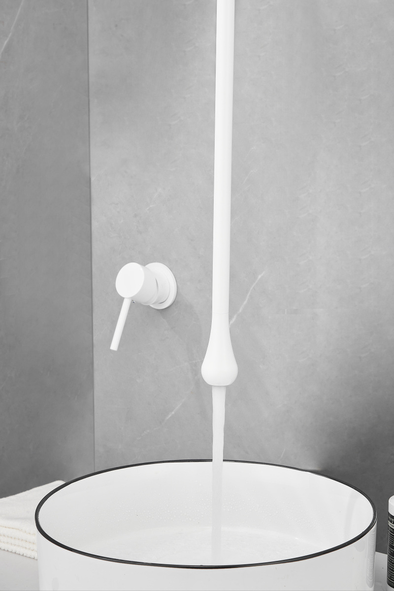 The length of the hanger can be changed to a wall-mounted concealed ceiling water drop faucet creative art hanger with a single-hole countertop control for cooling and heating undefined
