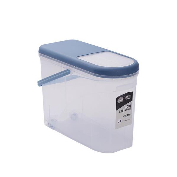 Kitchen plastic storage rice barrel household transparent rice…