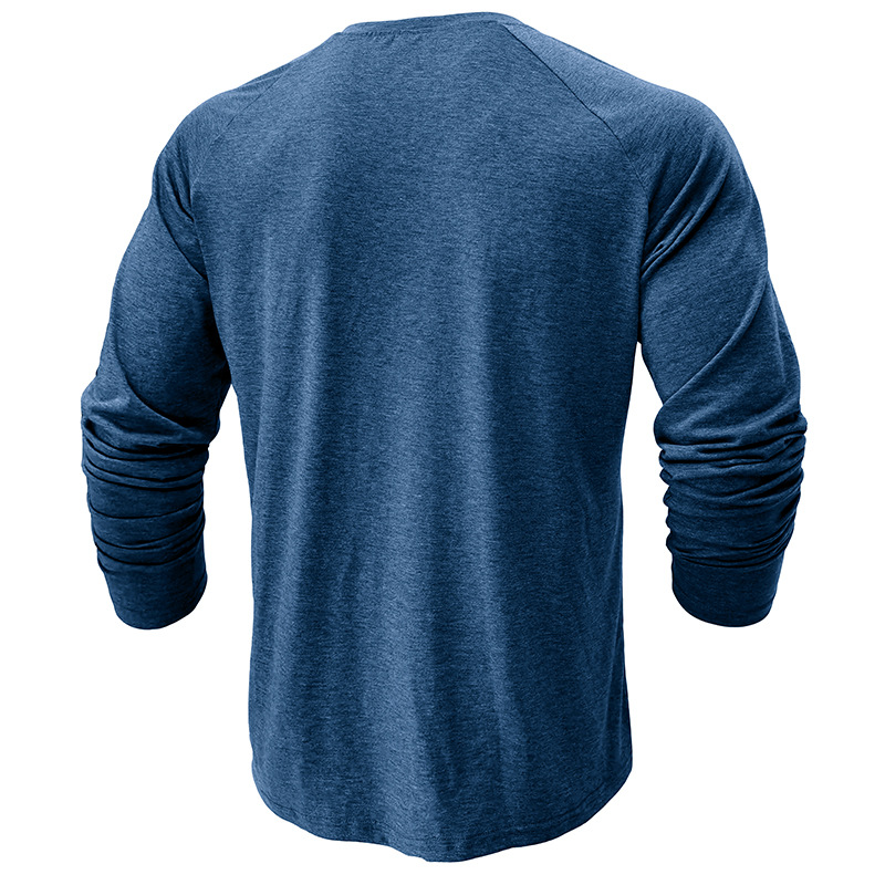 autumn and winter men's long-sleeved T-shirts, men's bottoming shirts, men's t-shirt clothing processing_voghion.com