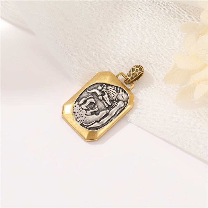 7g Weight Pendant Jewelry Making Type Artificial Pearls, Rhinestones Inlay Material DIY Jewelry Accessories Classification 1 Piece Quantity Copper Material Portrait Pattern Plating, Inlay Design Retro Style 1 Piece Copper Artificial Pearls Rhinestones Portrait Pendant 9