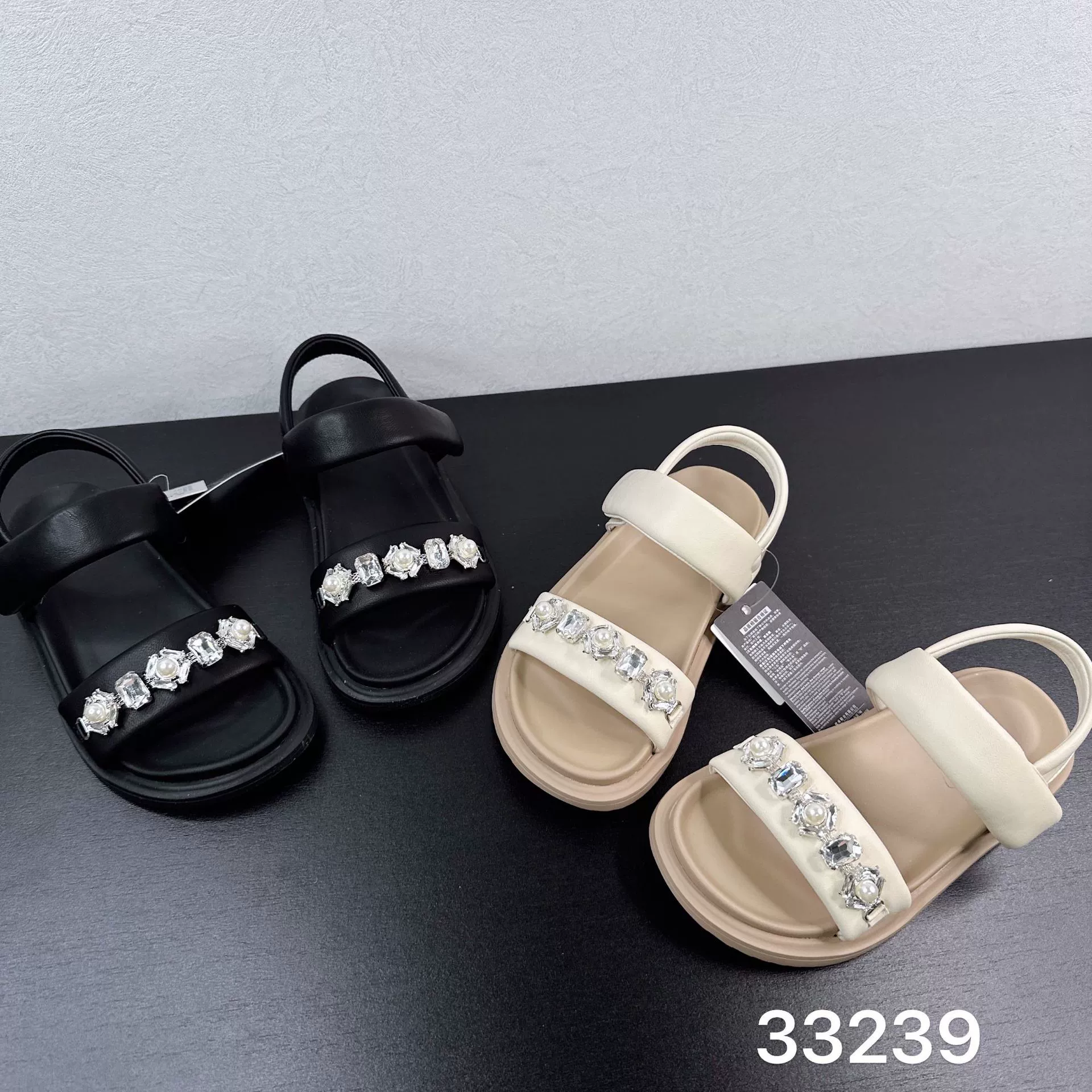 33239 Детские босоножки с камнями для девочек 2025 Летние новые туфли принцессы Милые и универсальные модные пляжные босоножки