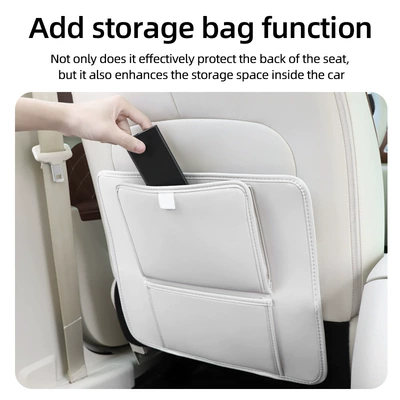 Trash Bag, Multifunctional Storage | Chair back anti-kick pad