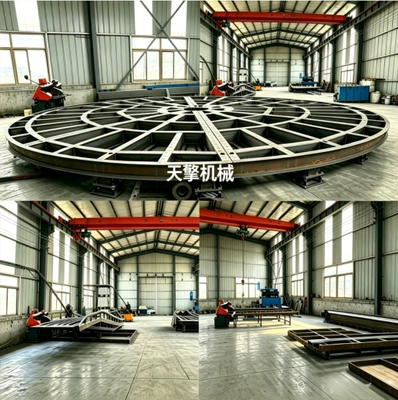 Avtomobil fırlanan platformaları Diameter of 5m and 3t Capacity, Remote-Controlled