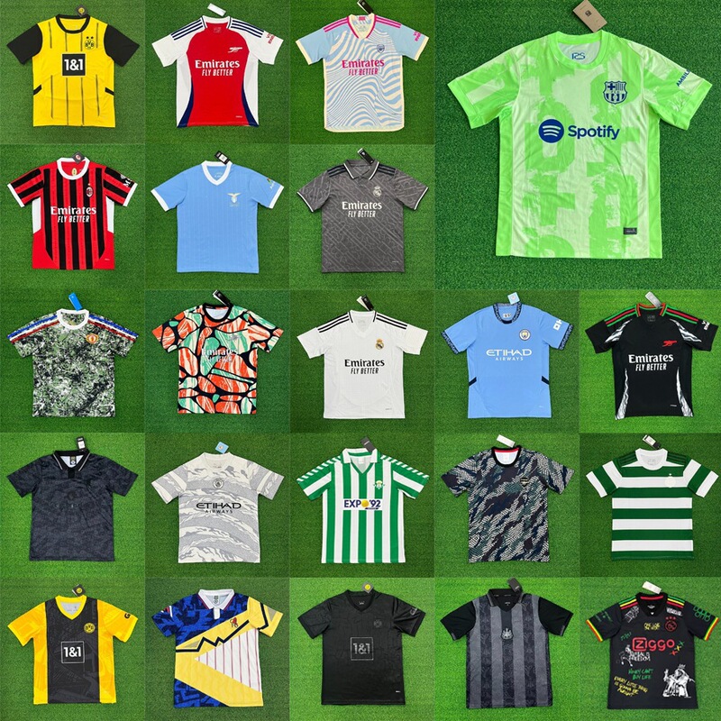 Club Jerseys Barcelona Chelsea Manchester United Arsenal Ac Real Madrid Newcastle Dortmund S to 4XL Size Football Uniforms Club Jerseys Barcelona Chelsea Manchester United Arsenal Ac Real Madrid Newcastle Dortmund S to 4XL Size Football Uniforms