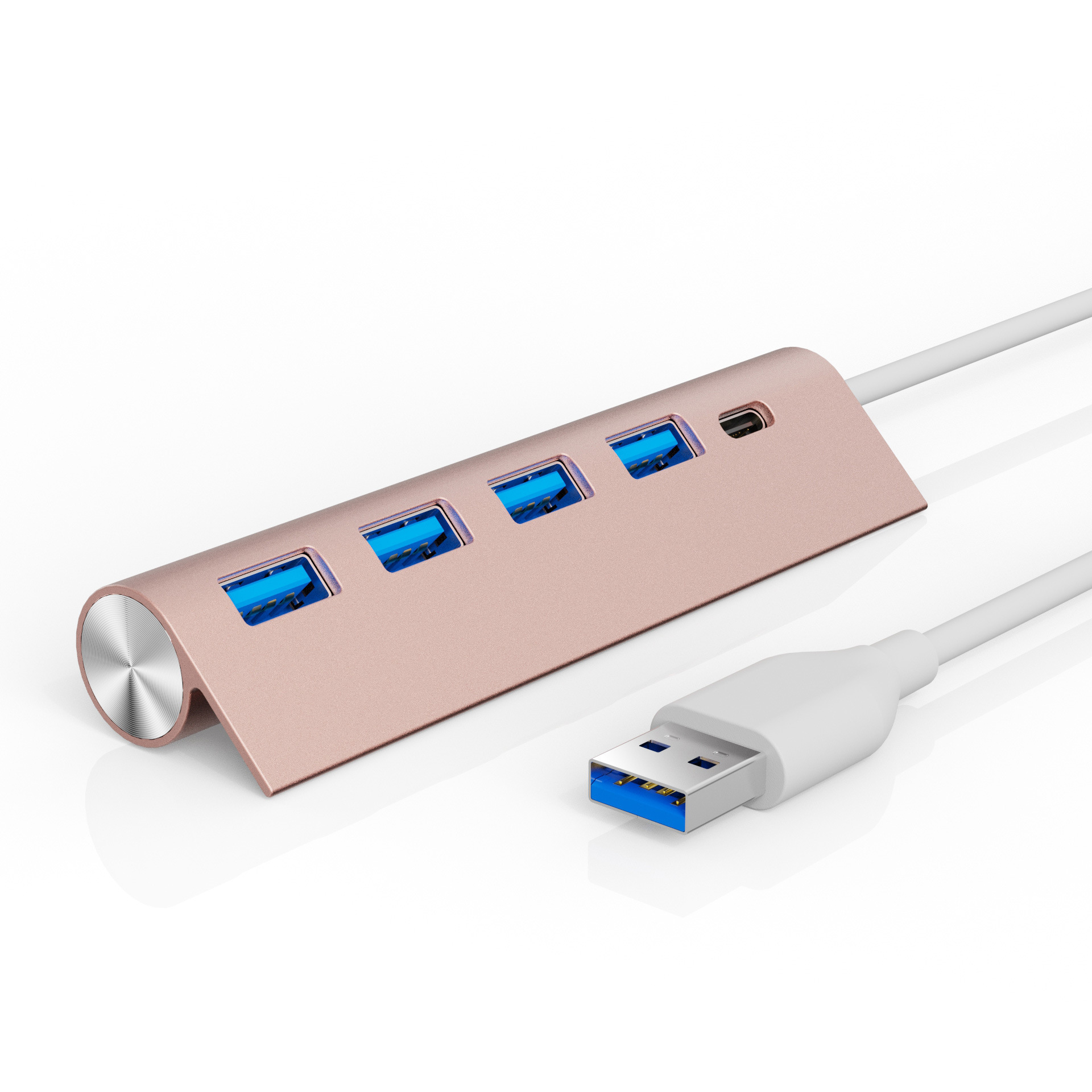 USBHUB One-Pull Quadsplitter Tipo-CUSB - Hub de extensión Negro Multi-Interfaz Multifunción