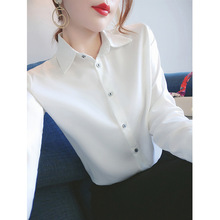 白色衬衫女设计感小众秋款女装2022年新款高级感上衣长袖气质衬衣