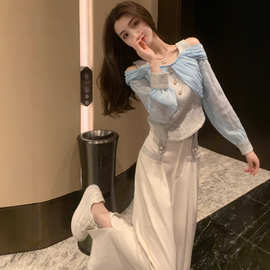 TN0830法式小香风套装女2025新款巨好看的早秋高级感穿搭上衣裤子