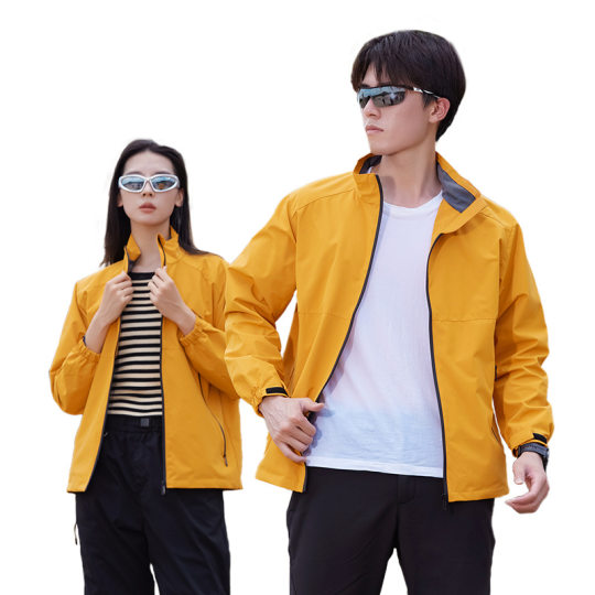 2023 new jacket customized work clothes single layer outdoor windproof Waterproof warm mountaineering jacket jacket