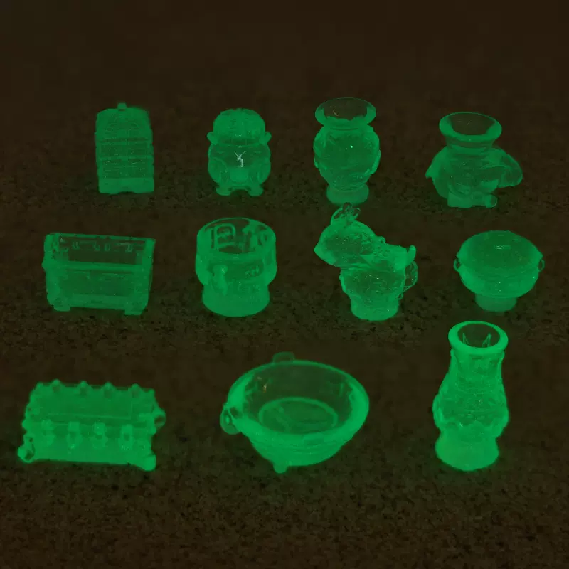 微景观摆件仿真夜光青铜器瓷器 园艺造景树脂diy工艺装饰品小摆件