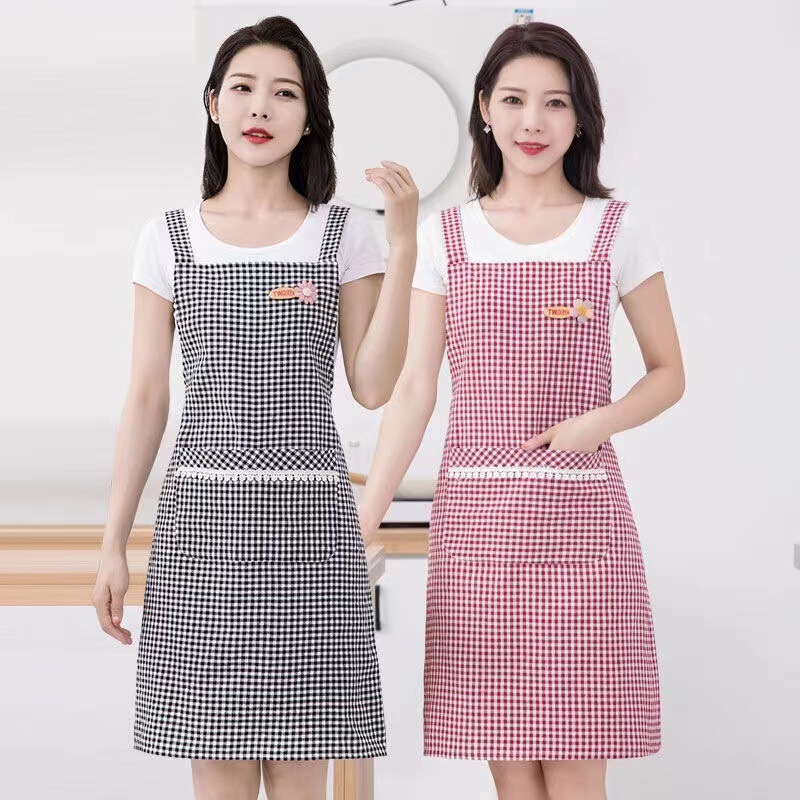 2026 New Style Cotton Breathable Apron for Summer, Fresh and Simple, for Home Kitchen Cooking, Korean Style Women's Fashion Apron 2026 New Style Cotton Breathable Apron for Summer, Fresh and Simple, for Home Kitchen Cooking, Korean Style Women's Fashion Apron