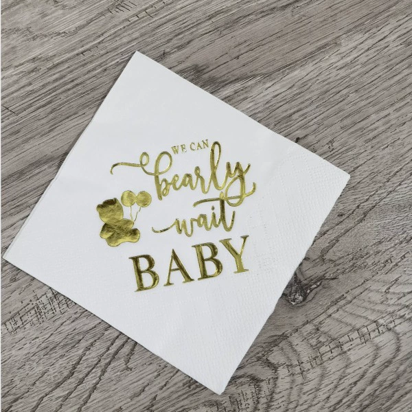 Бронзовая салфетка, розовая салфетка, белая бумага, окрашенная в горячую серебро, бумага, салфетка для горячего тиснения, производство и оптовая продажа