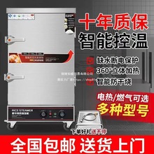 蒸饭柜商用电蒸箱蒸包炉燃气小型食堂全自动蒸饭车馒头米饭蒸饭机