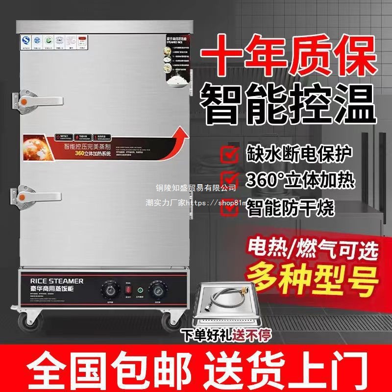 蒸饭柜商用电蒸箱蒸包炉燃气小型食堂全自动蒸饭车馒头米饭蒸饭机