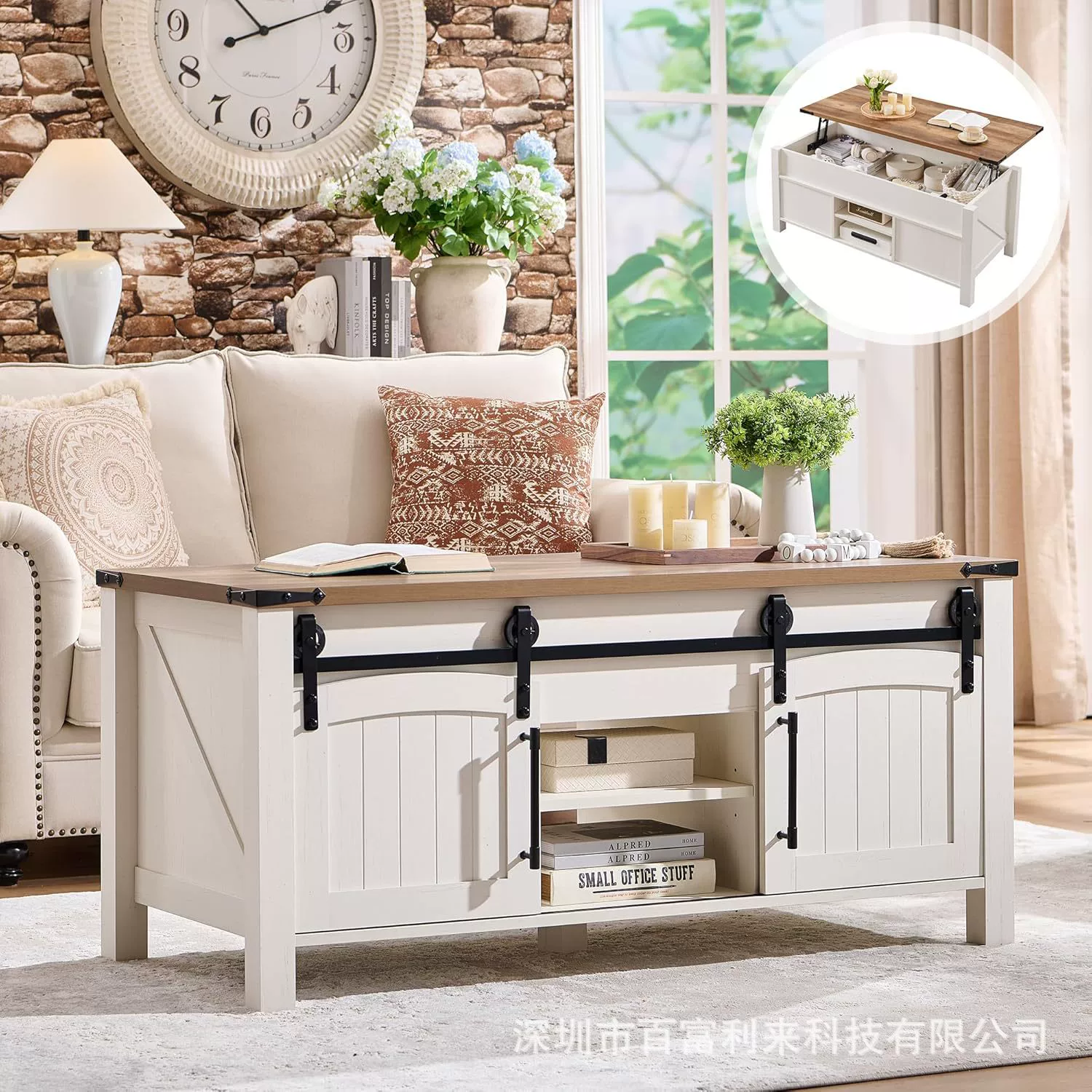 Трансграничная внешняя торговля, самый продаваемый регулируемый журнальный столик, журнальный столик для гостиной с ящиками, простой современный журнальный столик с раздвижной дверью