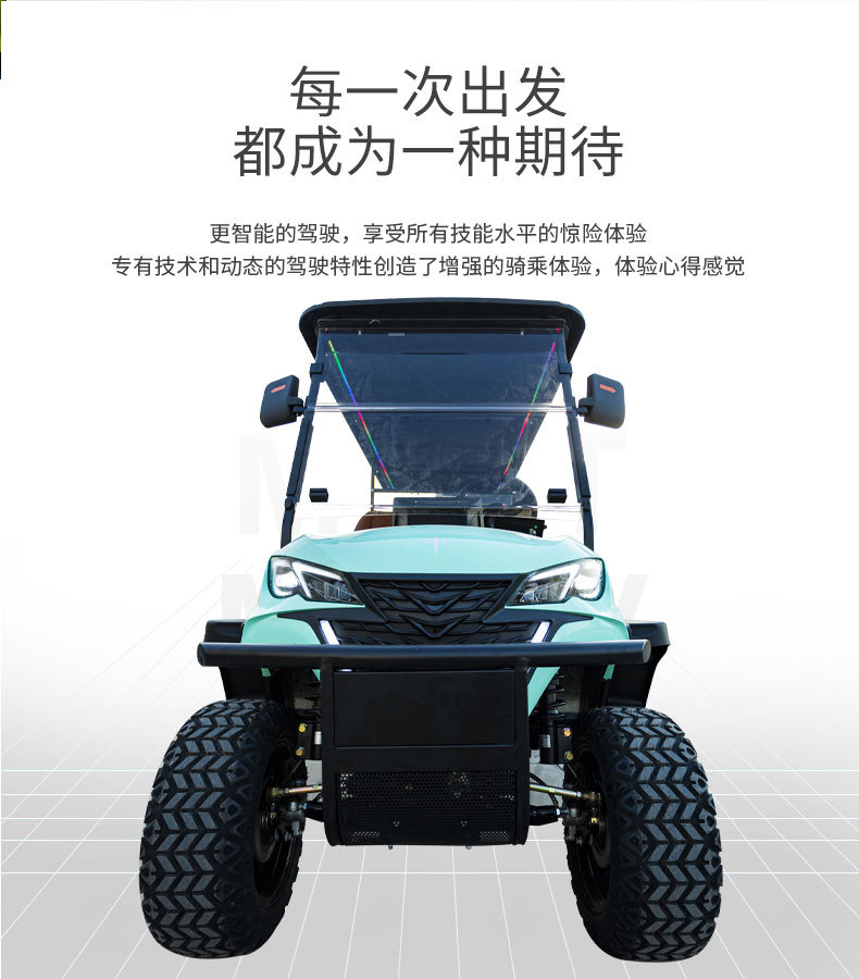 New cross-border foreign trade golf cart, scenic area sightseeing vehicle, suitable for connecting to 2-8 passenger golf carts in guesthouses and hotels