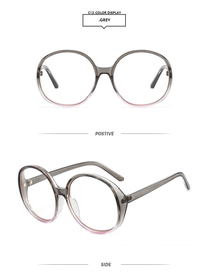 Oversized Round Sunglasses For Men And Women Uv Protection Fashion_voghion.com