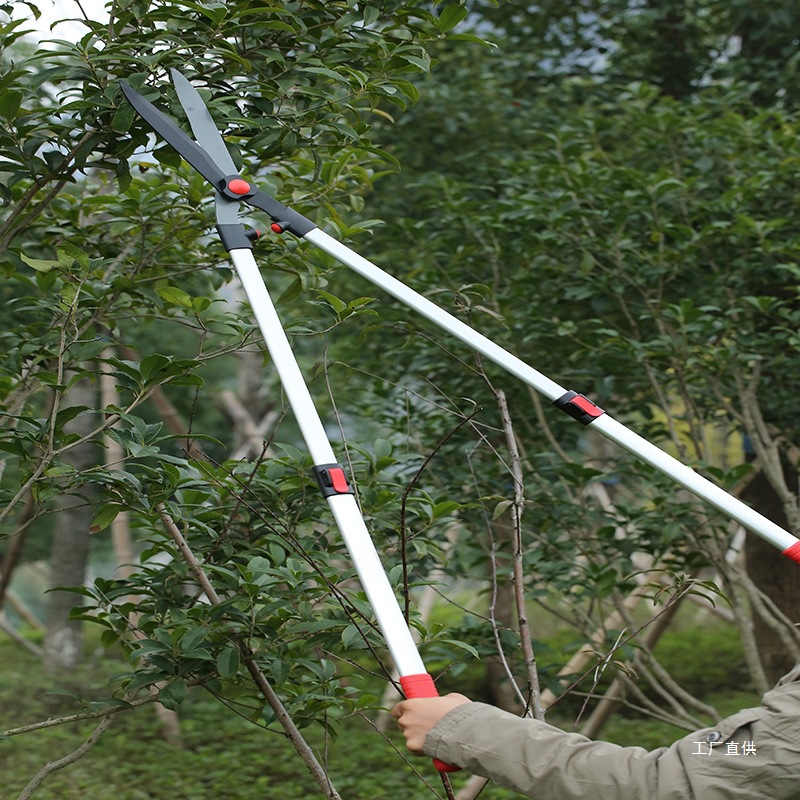 进口园艺伸缩绿篱剪园林篱笆大剪刀长柄修枝剪高枝剪高空剪枝吾购