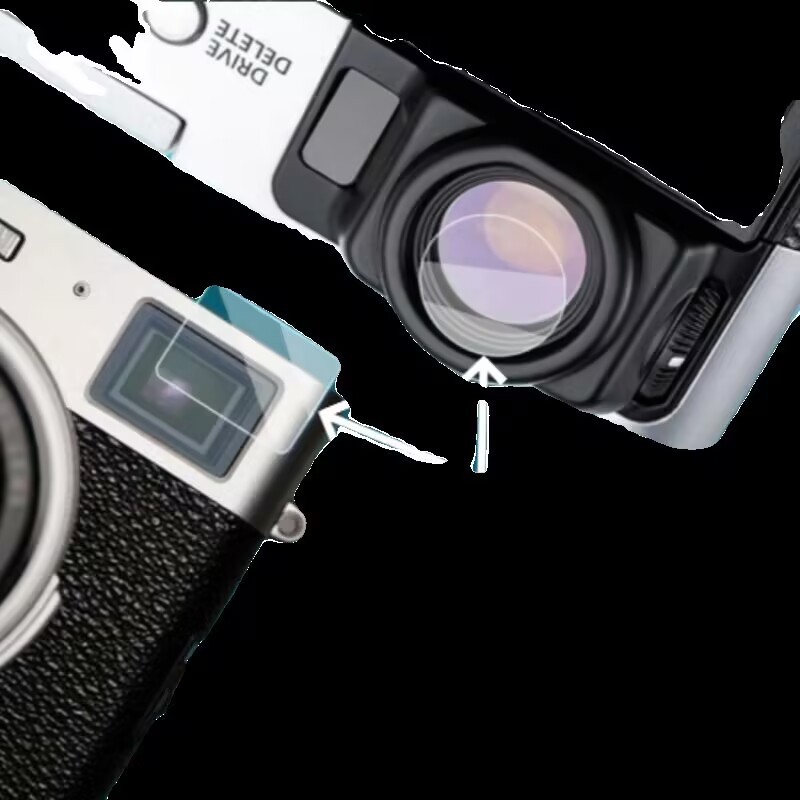 Suitable for Fuji X100Vi Viewfinder Tempered Film X100Vi Front and Rear Glass X100V Screen Protector X10
