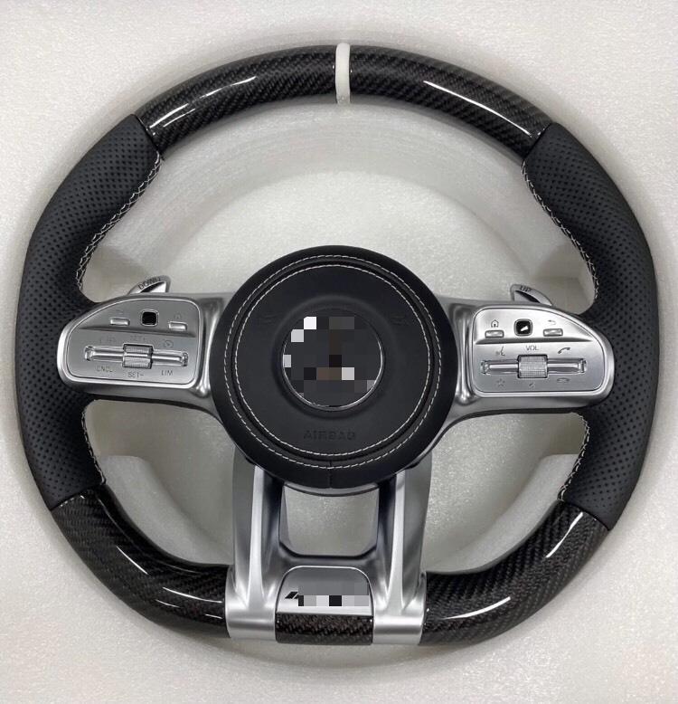Suitable for Mercedes-Benz AMG carbon fiber 809 steering wheel assembly modification for glkac260e300ls-class, from old to new model