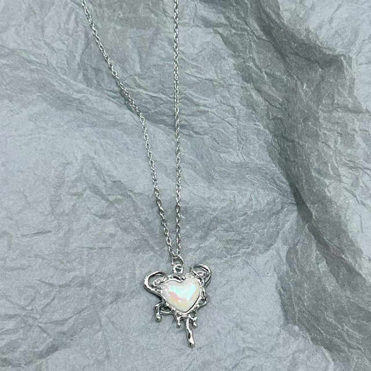 사랑목걸이 (크로스체인 45+5cm)