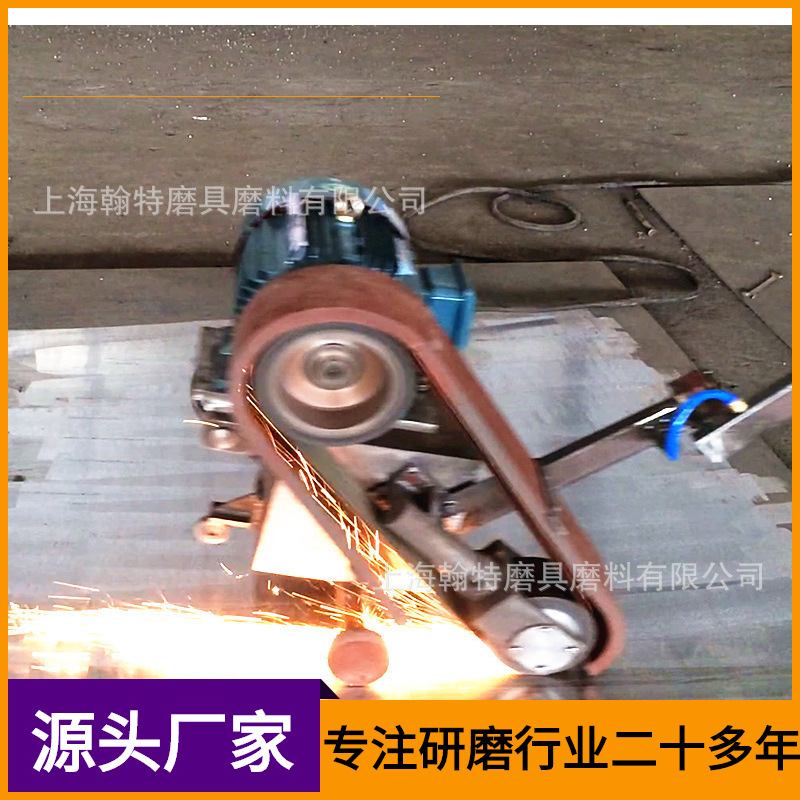 打磨效率10倍YAMADA雅玛达钢板大平面麻点氧化皮打磨砂带机