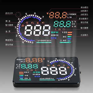 HUD Head-Up Display OBD Universal Avtomobil Sürət Proyektoru Portativ Avtomobil Ekranı A8