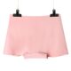 Ice Silk Traceless Mid-Waist Four-Corner Flat-Corner Anti-Walking Abdominal Safety Underwear Seamless Breathable Summer Thin Underwear for Girls and Students