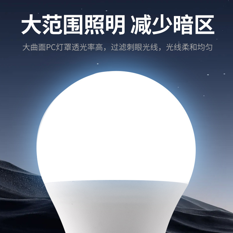 Bombilla LED con sensor de radar, sensor de cuerpo humano, control de sonido y luz, bombilla inteligente para propiedades, pasillos, ahorro de energía, casquillo E27.