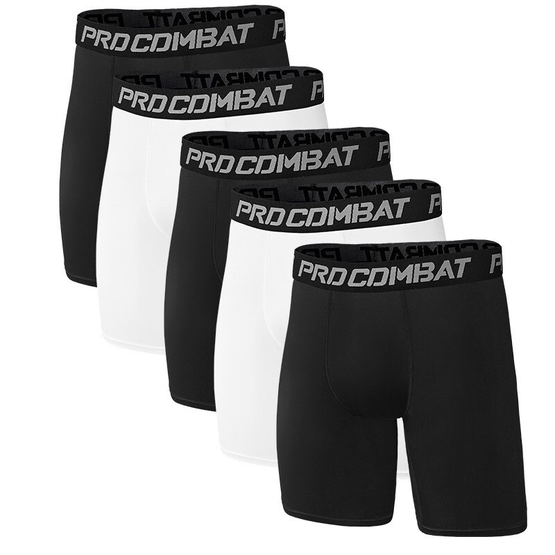 Cross-Border Fitness Compression Tight-Fitting Five-Point Shorts for Men, High-Elastic Quick-Dry Training Running Basketball Base Layer Shorts Cross-Border Fitness Compression Tight-Fitting Five-Point Shorts for Men, High-Elastic Quick-Dry Training Running Basketball Base Layer Shorts