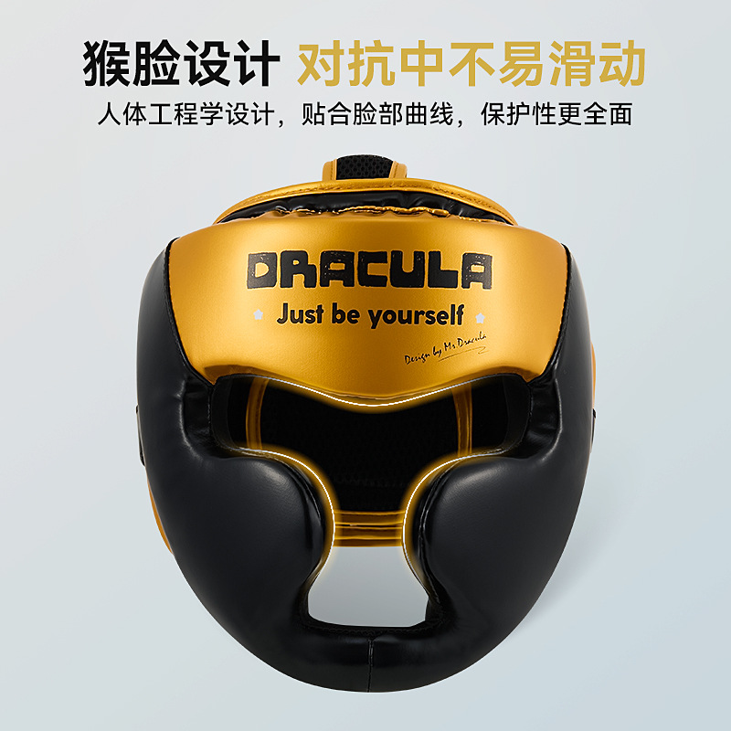 Boxing Helmet Mask Sanda Head Protection Adult and Children Fighting Muay Thai Taekwondo Training Closed Face Protection Hood