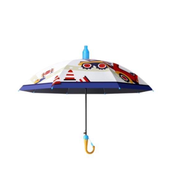 Paraguas para niños, cubierta impermeable para estudiantes masculinos y femeninos, paraguas de doble uso para sol y lluvia, paraguas con protección UV con revestimiento negro, paraguas especial para niños que van a la escuela. image 6
