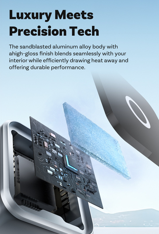 Cross-Border New Product Metal Mirror Carplay Adapter Carplayandroip Auto Two-In-One Adapter