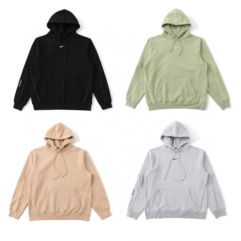 Nocta Joint Model Ss24 Autumn and Winter Logo Printed Fleece Hooded Sweatshirt Sub-Version Same Style for Men and Women