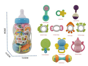 Newborn Baby Hand Rattle Toy 0-1 Year Old Baby Educational Early Education Grasping Chewable Teether UL 143765