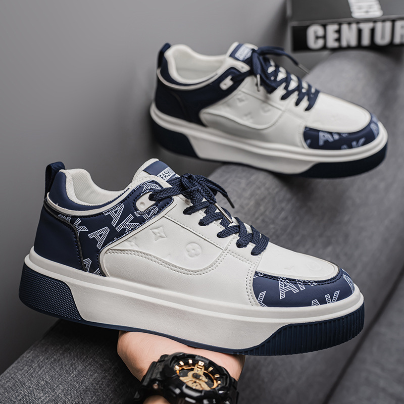2026 zapatos casuales de hombre primavera nueva tendencia de moda universal skate hombre zapatos deportivos retrógrados de altura