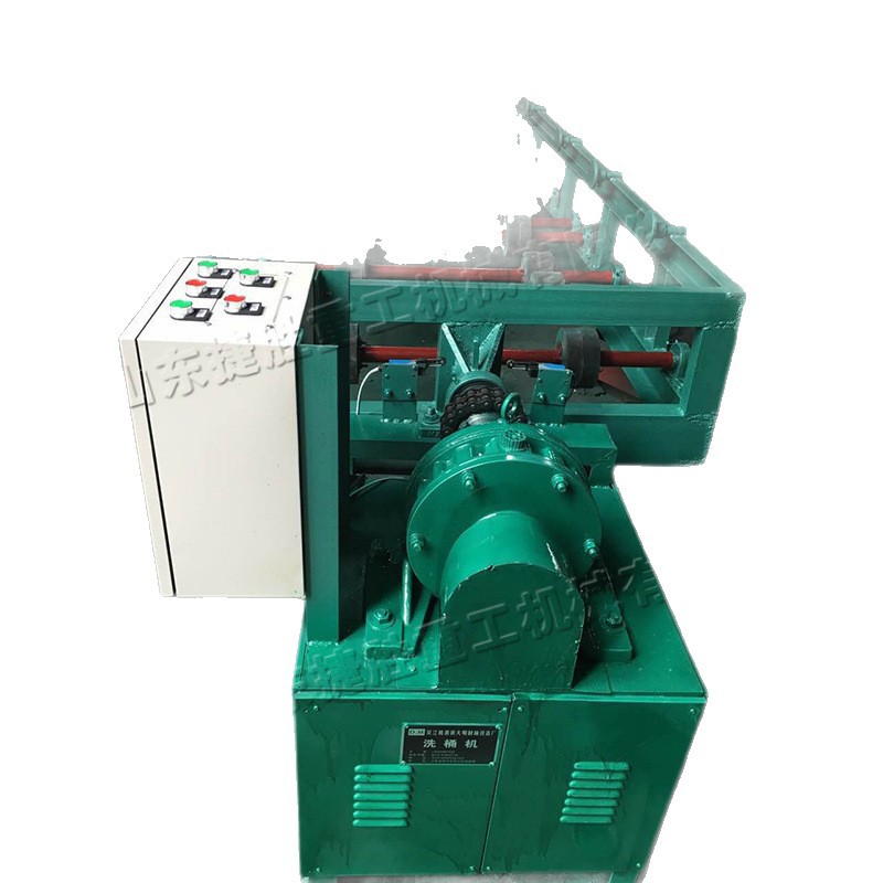 Máquina de limpieza de bidones de aceite semiautomática, tambor de hierro eléctrico, equipo de limpieza de bidones de plástico, lavadora interna de bidones de aceite de desecho