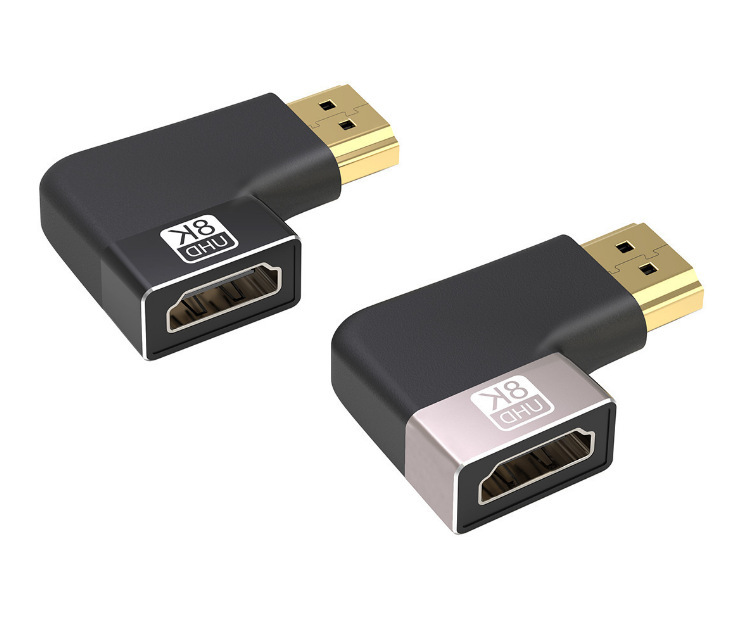 8K60hz 超高精細 HDMI アダプターからミニ/マイクロ 90 度オス - メス HDMI 延長ケーブル アダプター|undefined