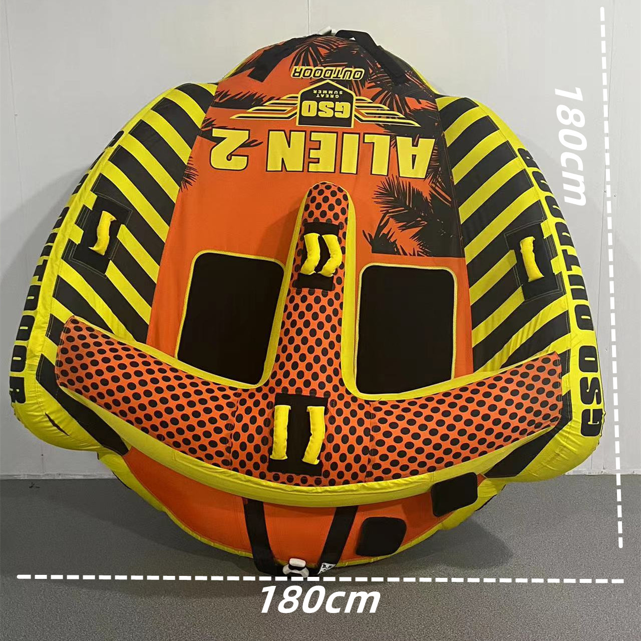 Suministro de fábrica de lanchas rápidas inflables marinas, sofá de arrastre, bote de aire de tracción de agua, anillo de arrastre de isla flotante al por mayor