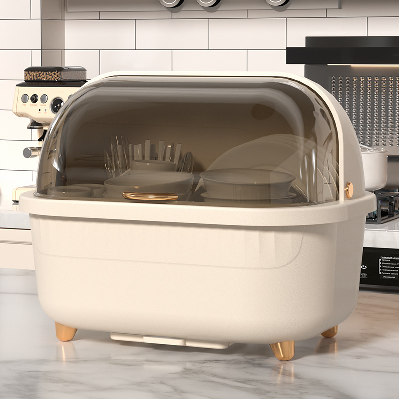Tableware Storage Box Cupboard With Lid For Tableware And Dishes Box For Bowl Household Storage Kitchen Dish Rack Draining Dish Rack