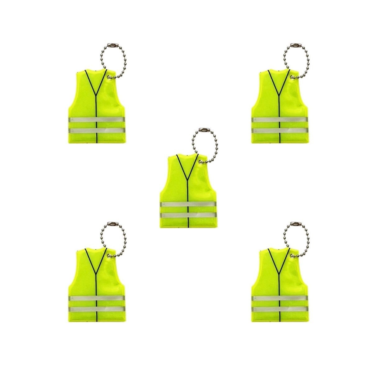 Pvc Vest Fire Safety Night Travel Keychain Pendant Multi-Color Student Supplies Backpack Decoration