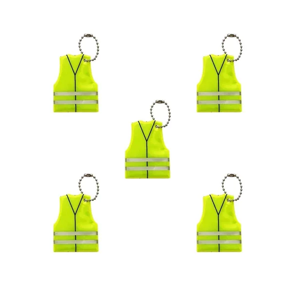 Pvc Vest Fire Safety Night Travel Keychain Pendant Multi-Color Student Supplies Backpack Decoration